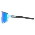 UVEX Sportstyle 236 Set Aqua Black Mat / Mirror Blue Cat. 3 + Cat. 0 (s533004