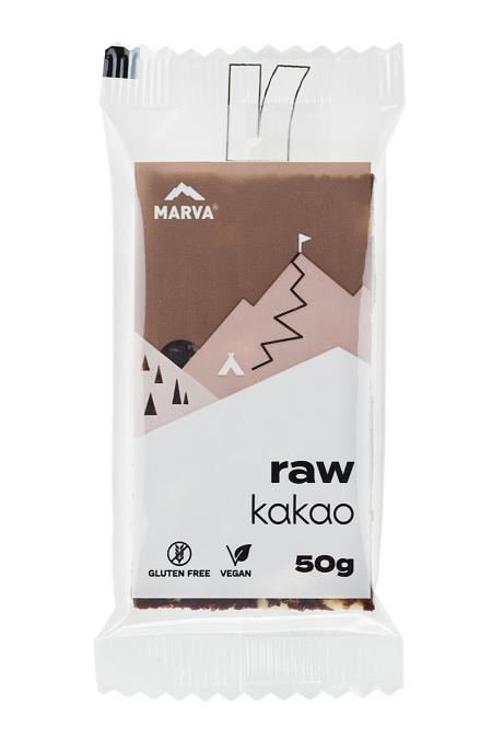 MARVA Surová tyčinka s kakaovou chuťou RAW KAKAO 50g