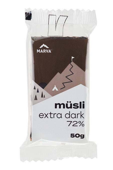 MARVA Musli tyčinka s čokoládou MUSLI EXTRA DARK  50g